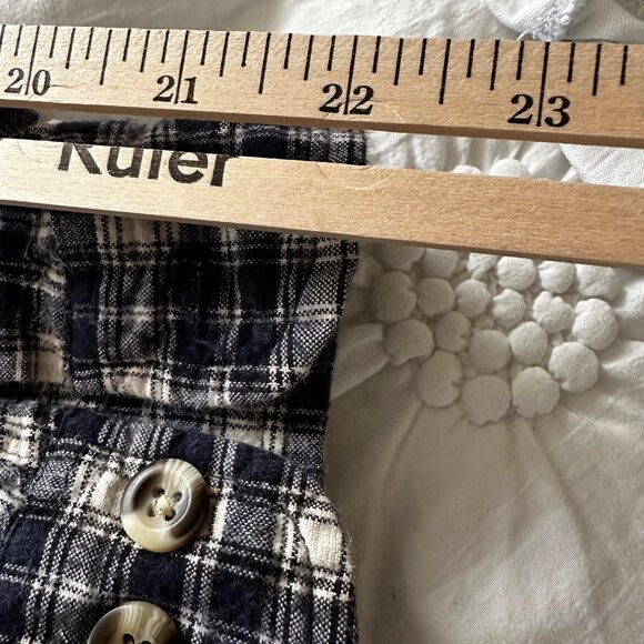 Arizona Jean Company Women's Plaid Long Sleeve Shirt Size Large 100% Cotton - Picture 9 of 9